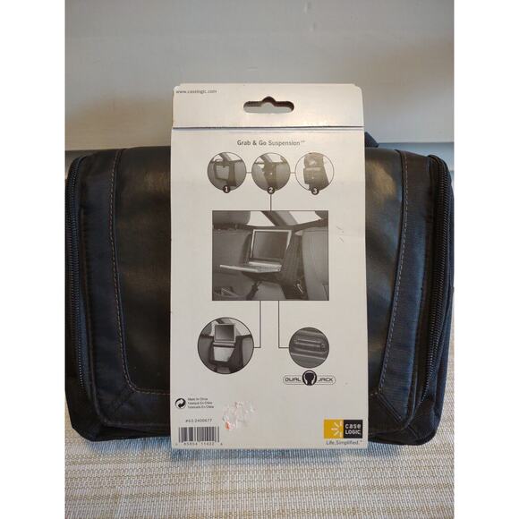 DVD Player Case Case Logic Black 7 - 9 Inch In Car Portable Adjustable NEW - Picture 3 of 7